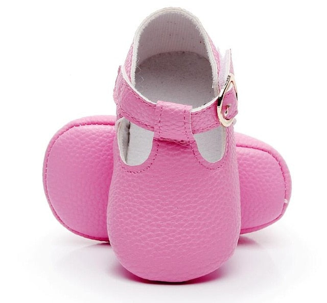 Newborn Baby Girls Shoes Moccasins Solid Infant Toddler Soft Sole Crib Bebe Footwear First Walker Prewalker Ballet Dress Shoe