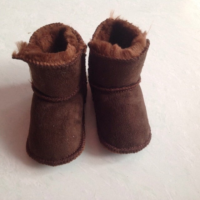 2019 Very thick baby kids Snow Boots first walkers Winter artificial fur Toddler Shoes  Infant baby boy girls booties Shoes