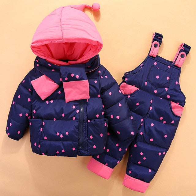 OLEKID 2019 Baby Boys Winter Snowsuit Kids Down Jacket Overalls Snow Suit 1-4 Years Children Girls Coat Clothes Set Infant Suit