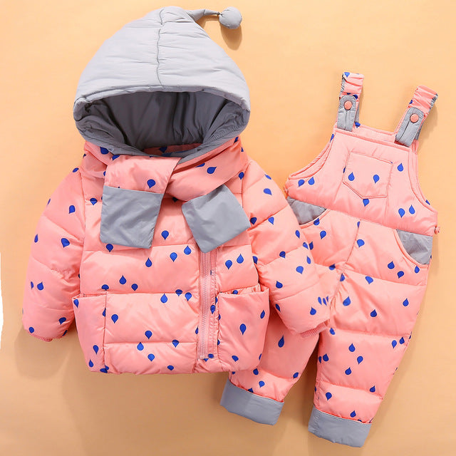 OLEKID 2019 Baby Boys Winter Snowsuit Kids Down Jacket Overalls Snow Suit 1-4 Years Children Girls Coat Clothes Set Infant Suit