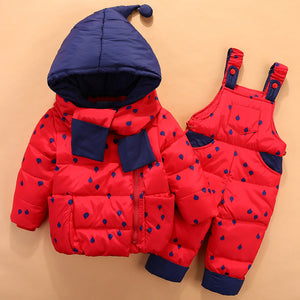 OLEKID 2019 Baby Boys Winter Snowsuit Kids Down Jacket Overalls Snow Suit 1-4 Years Children Girls Coat Clothes Set Infant Suit