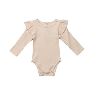 2019 Autumn Winter Knitting Newborn Romper Baby Girl Clothes Infant Girls Bodysuit Long Sleeve Jumpsuit Outfits 0-2 Year