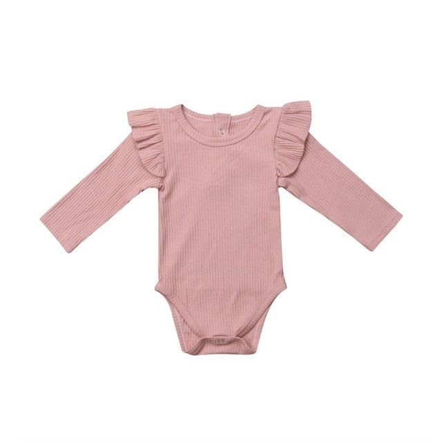 2019 Autumn Winter Knitting Newborn Romper Baby Girl Clothes Infant Girls Bodysuit Long Sleeve Jumpsuit Outfits 0-2 Year