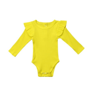 2019 Autumn Winter Knitting Newborn Romper Baby Girl Clothes Infant Girls Bodysuit Long Sleeve Jumpsuit Outfits 0-2 Year