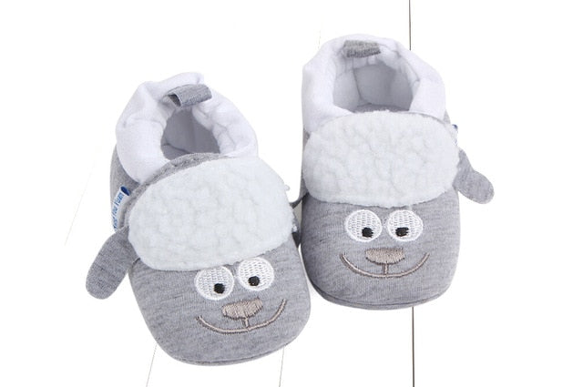 2019 New Toddler Newborn Baby Boys Girls Animal Crib Shoes Infant Cartoon Soft Sole Non-slip Cute Warm Animal Baby Shoes