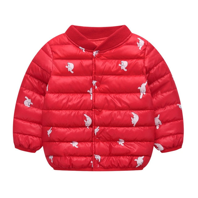 Baby Girl Clothes Boys Parka Kids Winter Cardigan Jackets Animal Cartoon Toddler Warm Down Cotton Coats O-Neck Baby Snowsuit