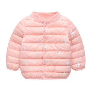 Baby Girl Clothes Boys Parka Kids Winter Cardigan Jackets Animal Cartoon Toddler Warm Down Cotton Coats O-Neck Baby Snowsuit