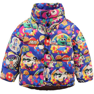 PPXX 2019 kids winter coat jacket snowsuit girl boy puffer jackets down parkas baby coats children clothes turn down collar