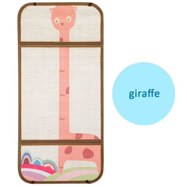 Summer Cartoon Pattern Sleeping Mat Breathable Stroller Seat Mat Cool Liner Cushion Baby Kid Stroller accessories