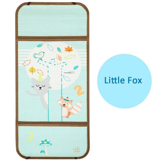 Summer Cartoon Pattern Sleeping Mat Breathable Stroller Seat Mat Cool Liner Cushion Baby Kid Stroller accessories