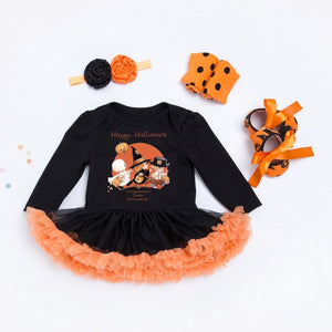 Hot sale Halloween Baby Costume Baby Girls Boys Rompers Newborn Halloween Pumpkin Jumpsuits Dress Cartoon Printed Baby Rompers