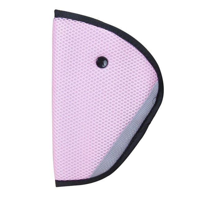 Car Seat Safety Belt Cover Mustang Shoulder Adjustable Triangle Seat Belt Pad Clips Pads Carbon Baby Child Stroller Accessories