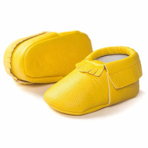 Tassels 26-Color PU Leather Baby Shoes Baby Moccasins Newborn Shoes Soft Infants Crib Shoes Sneakers First Walker