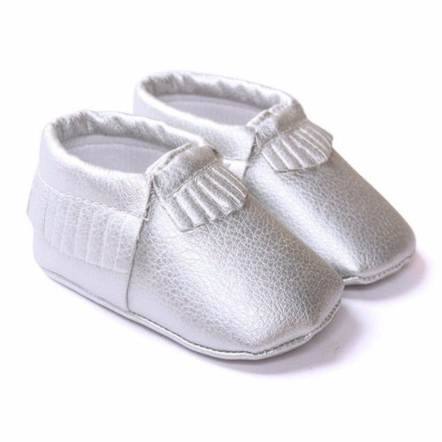 Tassels 26-Color PU Leather Baby Shoes Baby Moccasins Newborn Shoes Soft Infants Crib Shoes Sneakers First Walker