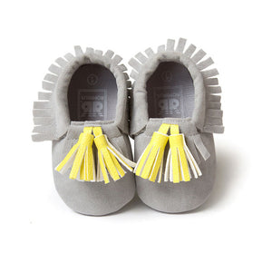 Tassels 26-Color PU Leather Baby Shoes Baby Moccasins Newborn Shoes Soft Infants Crib Shoes Sneakers First Walker