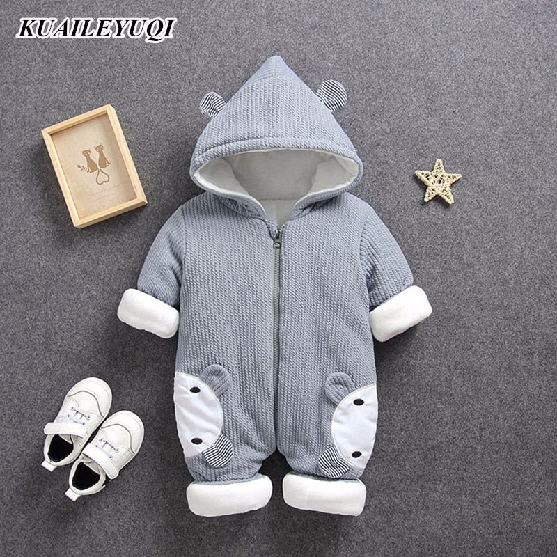 2019 Autumn Winter coat Jumpsuit Baby clothing Newborn Snowsuit Boy Warm Romper Down Cotton Jackets Girl Snow clothes Bodysuit