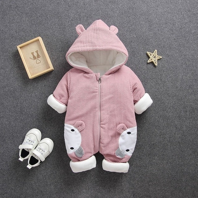 2019 Autumn Winter coat Jumpsuit Baby clothing Newborn Snowsuit Boy Warm Romper Down Cotton Jackets Girl Snow clothes Bodysuit