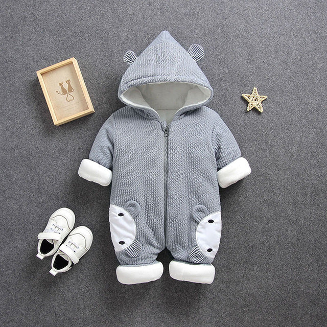 2019 Autumn Winter coat Jumpsuit Baby clothing Newborn Snowsuit Boy Warm Romper Down Cotton Jackets Girl Snow clothes Bodysuit