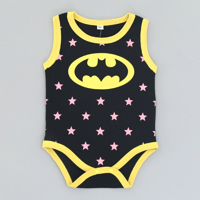 2019 Summer Baby Girl Clothes Cartoon Baby Boy Rompers superman Batman Baby Rompers Animal Clothing Fruit modeling Short sleeve