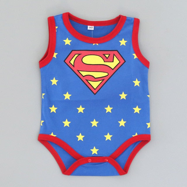 2019 Summer Baby Girl Clothes Cartoon Baby Boy Rompers superman Batman Baby Rompers Animal Clothing Fruit modeling Short sleeve