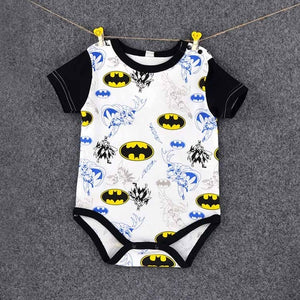 2019 Summer Baby Girl Clothes Cartoon Baby Boy Rompers superman Batman Baby Rompers Animal Clothing Fruit modeling Short sleeve